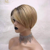 Perruque de cheveux bob naturels pour femme