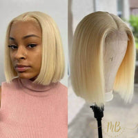 Perruque de cheveux naturels coupe au carrée de bonne qualité  pour femme