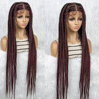 Perruque dentelle en tresse africaine longue