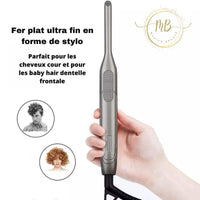 Mini fer lisseur pour cheveux court.
