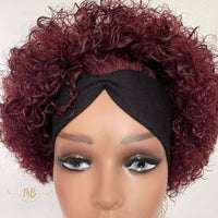 Perruque cheveux afro courte à bandeau