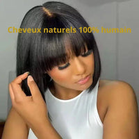 Perruque cheveux naturel courte pour femme 
