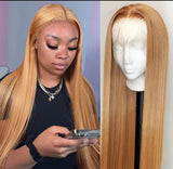 Perruque cheveux naturels couleur doré 30 pouce (76cm)