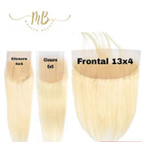 Closure dentelle frontale de cheveux naturels blonds pour perruque naturelle