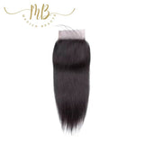 Lace closure de cheveux naturels raide de très bonne qualité 