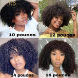 Perruque de cheveux afro crépus