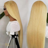 Perruque de cheveux blonds humain