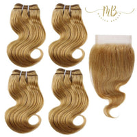 Tissage en cheveux naturels 100% humain de qualité supérieur de couleur blonde pour femme. Faite vos perruques à votre goût