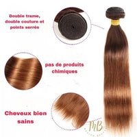 Tissage de cheveux naturels pour femme glamour